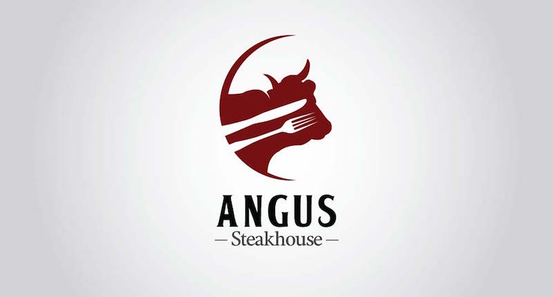 logo design angus steak house creative strategic designer